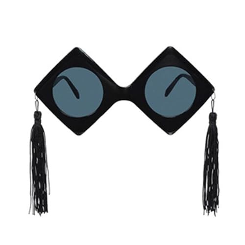 LXJLXD Abschluss-Kostüm-Set für Abschlussfeier, Abschlussfeier, Stirnbänder, Fliege, Brillen, Abschlussfeier, Ehrenstolen für Studenten (Brille) von LXJLXD