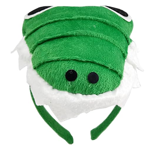 LXJLXD Einzigartiges Tierhaarband, Cartoon-Kopfbedeckung, Gesichtswäsche, lässiger Kopfschmuck für Partys und Verkleidungen (3D-Krokodil) von LXJLXD