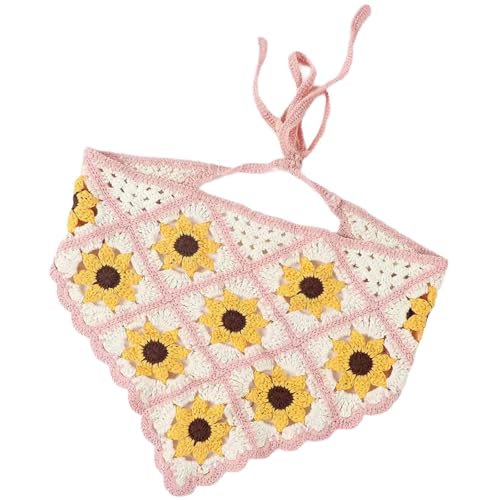 LXJLXD Elegantes Blumenkopftuch, Stirnband, ethnischer Spitzenbesatz, Bandana, Kopfbedeckung, Turban-Haarband, Damen-Foto-Kopftuch (Abschnitt 5) von LXJLXD