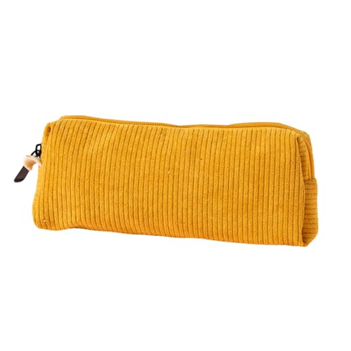 LXJLXD Federmäppchen aus Cord mit großem Fassungsvermögen, Federmäppchen mit Reißverschluss, Schreibwaren-Tasche, Make-up-Aufbewahrungstasche, Kosmetiktasche LXJLXD Federmäppchen aus Cord mit großem Fassungsvermögen, Federmäppchen mit Reißverschluss, Schreibwaren-Tasche, Make-up-Aufbewahrungstasche, Kosmetiktasche von LXJLXD