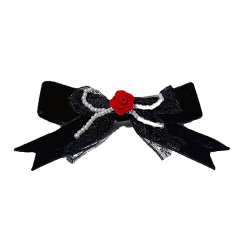 LXJLXD Haarspange in Perlenschleifenform und Schleife, Frühlings-Haarspange, Hochzeits-Haarspange für Damen, Pferdeschwanz-Haarspange LXJLXD Haarspange in Perlenschleifenform und Schleife, Frühlings-Haarspange, Hochzeits-Haarspange für Damen, Pferdeschwanz-Haarspange von LXJLXD