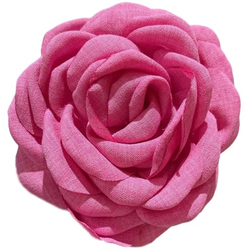 LXJLXD Haarspange mit süßer Ballett-Blume, große Rose, Entenschnabel, Haarspange für Damen, SideBangs, Haarstyling-Werkzeug (Rosenblumen-Clip) von LXJLXD