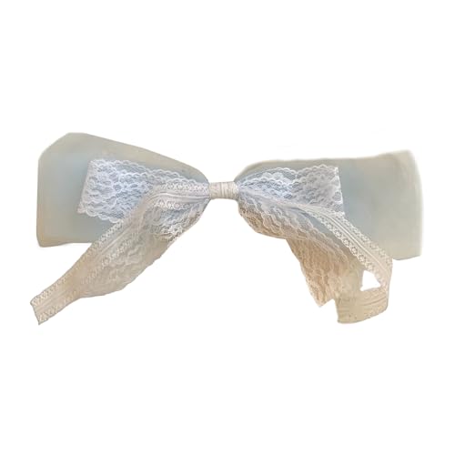 LXJLXD Modischer Haarschmuck mit Schleife, Spitzen-Stirnband, Schmetterling, Kopfschmuck für den täglichen Gebrauch (Federclip) von LXJLXD