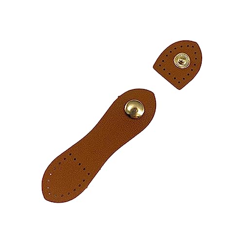 LXJLXD PU Tasche Schnalle Knöpfe Geldbörse Hasp Verschluss Damen Geldbörse Schnalle Frauen Geldbörse Handtasche Zubehör Schultertasche Schnalle Schloss, braun, As shown in the picture (error 1-3cm) von LXJLXD