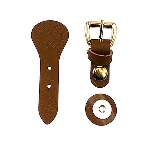 LXJLXD Verschluss Kartenpaket Hasp Verschluss Geldbörse Verschluss Damen Geldbörse Geldbörse Handtasche Zubehör Handgemachte Haspe Schnalle Verschluss, Braune Dornschließe Sna, As shown in the picture von LXJLXD