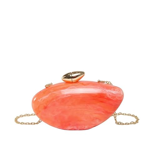 LXJYDN Lange Geldbörse Frauen Mode -Schalenkette Bankettbeutel Mini Oval Small Umhängetasche von LXJYDN