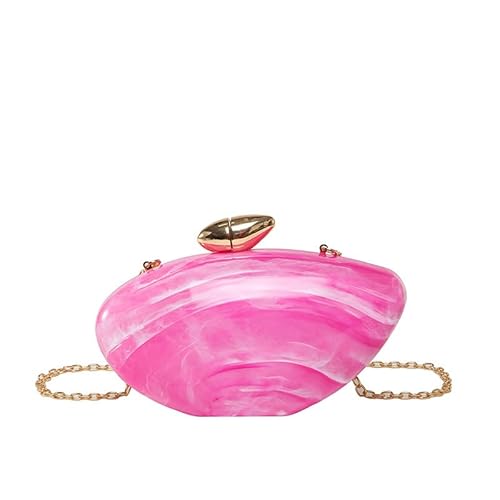 LXJYDN Lange Geldbörse Frauen Mode -Schalenkette Bankettbeutel Mini Oval Small Umhängetasche von LXJYDN