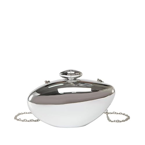 LXJYDN Lange Geldbörse Frauen Mode -Schalenkette Bankettbeutel Mini Oval Small Umhängetasche von LXJYDN