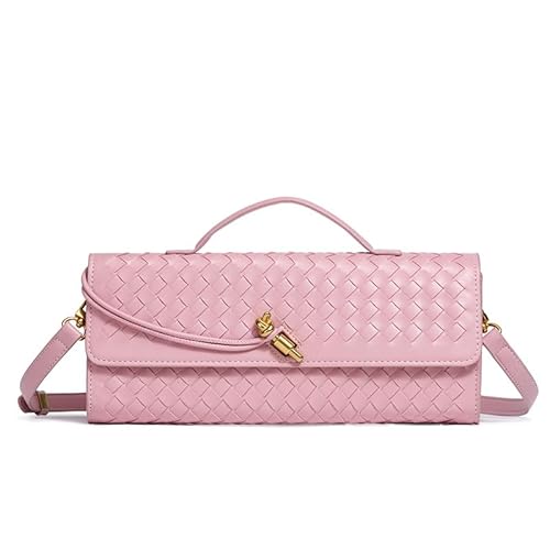 LXJYDN Lange Geldbörse Frauen Modische Pu Gewebte Lange Brieftasche Clutch Kleine Umhängetasche von LXJYDN