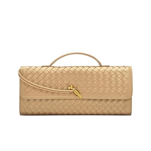 LXJYDN Lange Geldbörse Frauen Modische Pu Gewebte Lange Brieftasche Clutch Kleine Umhängetasche von LXJYDN