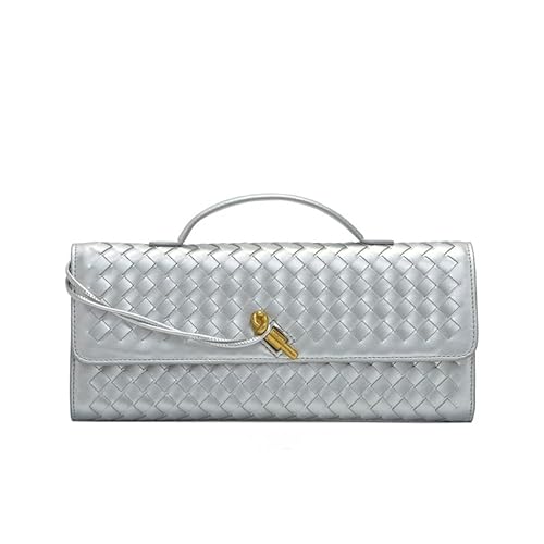 LXJYDN Lange Geldbörse Frauen Modische Pu Gewebte Lange Brieftasche Clutch Kleine Umhängetasche von LXJYDN