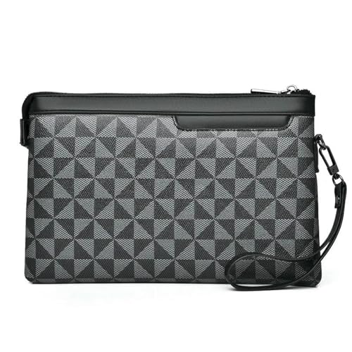 LXJYDN Lange Geldbörse Männer Modische Plaidkupplungsbeutel Leichte Große Kapazität Mit Armband von LXJYDN