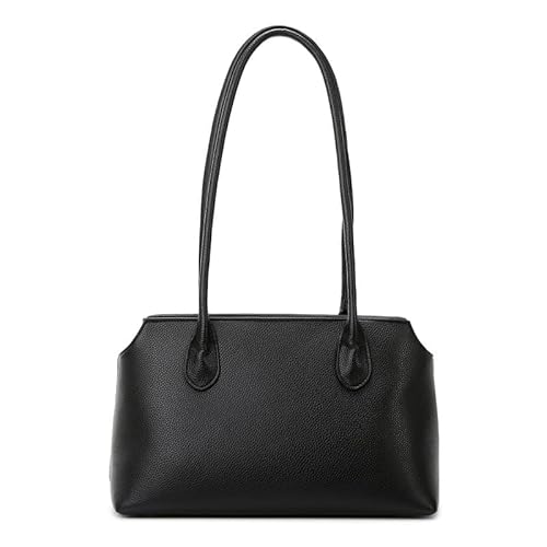 LXJYDN Schultertasche Frauen Einfache Schwarze Pu -Umhängetasche Pendler -Einkaufstasche von LXJYDN