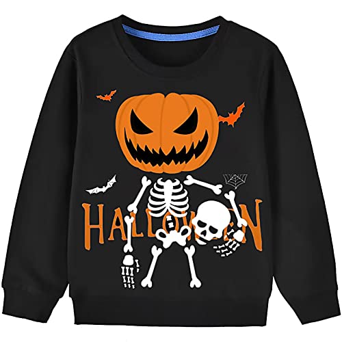 Kinder Weihnachtspullover 1-7 Jahre Jungen Mädchen Xmas Sweatshirts Pullover Kleinkind Weihnachtsmann Rentier Tops Geschenk Baby T-Shirts Langarm Baumwolle Outfits Geschenke Tees Rundhals Casual von LXKA