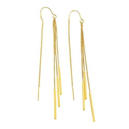 Einfache baumelnde Ohrringe, Schmuck for Frauen, modische Ohrstecker mit Anhänger und Quaste von LXLAEOANG