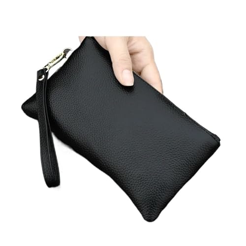 LXLAEOANG Geldbörse Damen Mini Handtasche Geldbörse Kartenhalter Handyhalter Reißverschluss Clutch Abendtaschen Kleine Armband Geldbörsen Für den Abend, Feiertage(Black) von LXLAEOANG