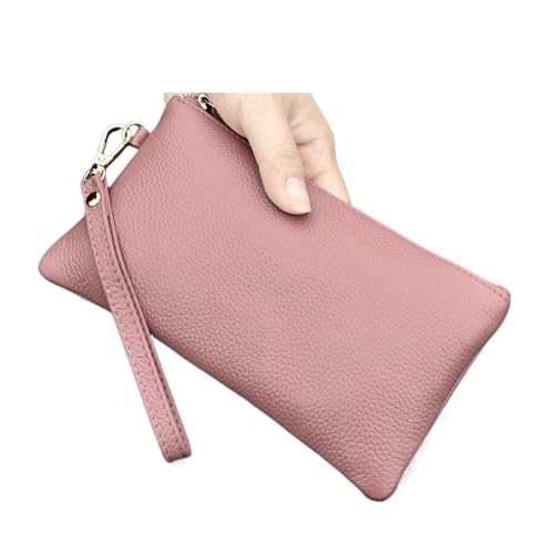 LXLAEOANG Geldbörse Damen Mini Handtasche Geldbörse Kartenhalter Handyhalter Reißverschluss Clutch Abendtaschen Kleine Armband Geldbörsen Für den Abend, Feiertage(Pink) von LXLAEOANG
