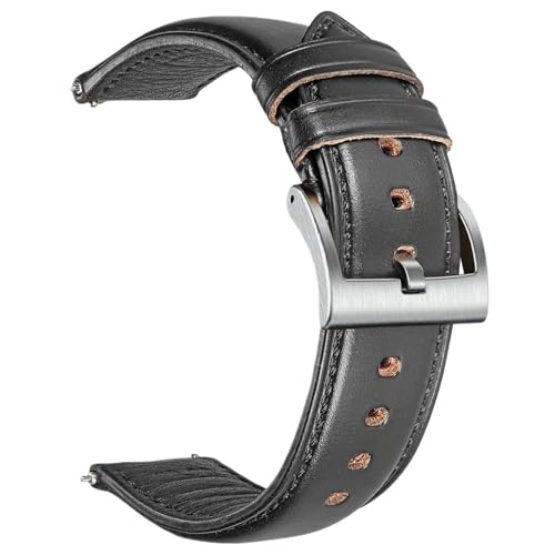 LXLAEOANG PU Leather Watch Bands Quick Release Leather Wrist Straps 18mm 19mm 20mm 21mm 22mm(Color 1,21mm) von LXLAEOANG