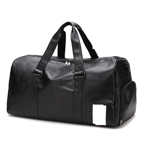 PU Leder Sporttasche Fitness Sporttaschen Trocken Nass Handtaschen for Männer Frauen Training Schulter Reisen Sac De Sport(Plus Wet S) von LXLAEOANG