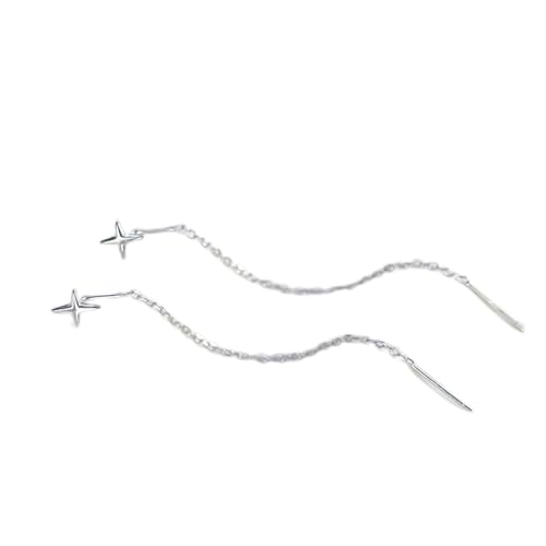 Tropfenohrringe for Frauen Romantische Weizenohrform Lange Quaste Ohrlinie Weiblicher Schmuck Damen(Color 15) von LXLAEOANG