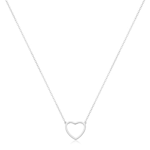 LXONTSG Herz Halskette Damen Silber, Halskette Silber Damen, Frauen Herz Halskette, AnhäNger Halskette Silber, Kette Damen Silber, Silver Necklace Women, für Frauen, Freundin und Mama LXONTSG Herz Halskette Damen Silber, Halskette Silber Damen, Frauen Herz Halskette, AnhäNger Halskette Silber, Kette Damen Silber, Silver Necklace Women, für Frauen, Freundin und Mama von LXONTSG