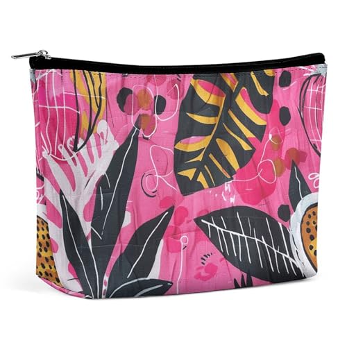 LXTDPBK Kosmetiktasche, Reise-Make-up-Tasche, wasserdicht, Kulturbeutel, Kunst-Stil, Fantasie-Make-up-Organizer, tragbar, Kulturbeutel, große Kapazität, Reißverschlusstasche für Damen und Herren, von LXTDPBK