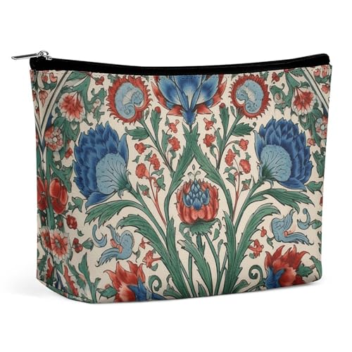 LXTDPBK Kosmetiktasche, Reise-Make-up-Tasche, wasserdicht, Kulturbeutel, natürliches Muster, Make-up-Organizer, tragbar, Kulturbeutel, große Kapazität, Reißverschlusstasche für Damen und Herren, von LXTDPBK