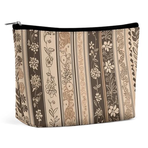 LXTDPBK Kosmetiktasche, Reise-Make-up-Tasche, wasserdicht, Kulturbeutel, zwei Präriehunde, Make-up-Organizer, tragbar, Kulturbeutel, große Kapazität, Reißverschlusstasche für Damen und Herren, Braunes von LXTDPBK