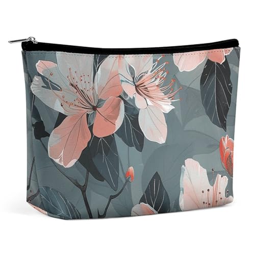 LXTDPBK Kosmetiktasche, Reise-Make-up-Tasche, wasserdicht, Kulturtasche, Latte-Farbe, Katzen-Organizer, tragbar, Kulturbeutel, große Kapazität, Reißverschlusstasche für Damen und Herren, Graue, schöne von LXTDPBK