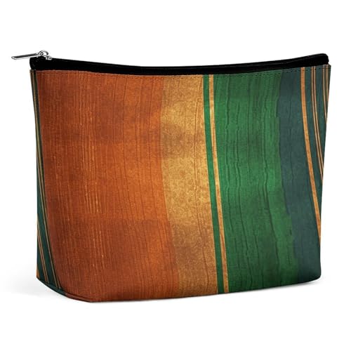 LXTDPBK Kosmetiktasche, Reise-Make-up-Tasche, wasserdicht, glänzend, pfirsichfarben, Make-up-Organizer, tragbar, Kulturbeutel, große Kapazität, Reißverschlusstasche für Damen und Herren, von LXTDPBK