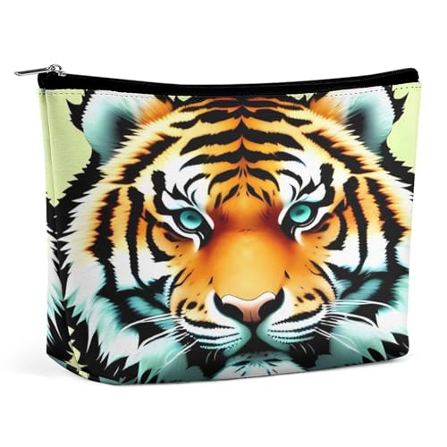 LXTDPBK Kosmetiktasche, Reise-Make-up-Tasche, wasserdicht, mit Gänseblümchen, Make-up-Organizer, tragbar, Kulturbeutel, große Kapazität, Reißverschlusstasche für Damen und Herren, Kleiner dicker von LXTDPBK