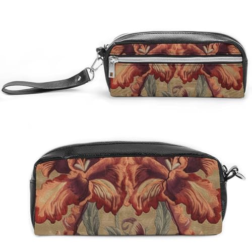 LXTDPBK Traditionelle Kosmetiktasche für Wome Make-up-Taschen, kleine Kosmetiktasche, Reisetasche, Mehrzweck-Federmäppchen, großes Fassungsvermögen, Geldbörse mit Reißverschluss, Orange und LXTDPBK Traditionelle Kosmetiktasche für Wome Make-up-Taschen, kleine Kosmetiktasche, Reisetasche, Mehrzweck-Federmäppchen, großes Fassungsvermögen, Geldbörse mit Reißverschluss, Orange und von LXTDPBK