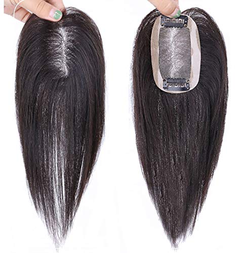 Echthaar-Clip-in-Topper, Toupet, 7 x 10 cm, handgebunden, Mono-Kronen-Topper, Haarteile für Frauen mit dünner werdendem Haar, 15,2 cm, weinrot Echthaar-Clip-in-Topper, Toupet, 7 x 10 cm, handgebunden, Mono-Kronen-Topper, Haarteile für Frauen mit dünner werdendem Haar, 15,2 cm, weinrot von LXUE
