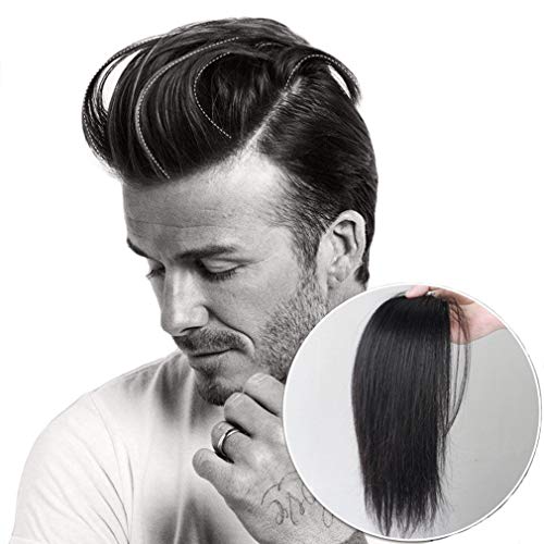 Echthaar-Kronen-Extensions, zwei Clips, rückwärts, Haarteile für Herren, 32 cm Echthaar-Kronen-Extensions, zwei Clips, rückwärts, Haarteile für Herren, 32 cm von LXUE