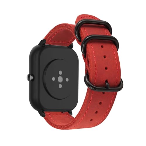 Armbänder für Amazfit GTS/GTS 2/GTS 2 mini/GTS 2e Armband, Vintage Leder mit Verstellbarer Edelstahl Metall Schnalle für Herren Damen Ersatzarmband Kompatibel mit Amazfit GTS/GTS 2 Uhrenarmband (1) von LXURY