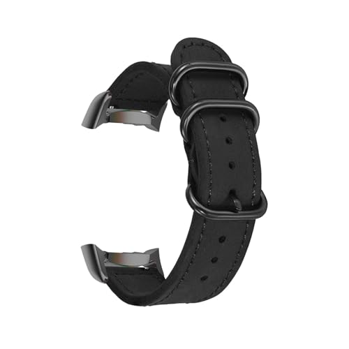 Armbänder für Samsung Gear Fit 2/ Gear Fit 2 Pro Armband, Vintage Leder mit Verstellbarer Edelstahl Metall Schnalle für Herren Damen Ersatzarmband Kompatibel mit Samsung Gear Fit 2 Uhrenarmband (6) von LXURY