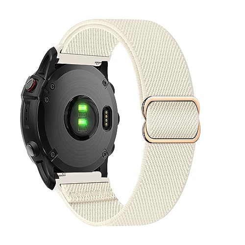 Elastisch Armband für Garmin Forerunner 245/245 Music/55 Armband, Dehnbar Nylon Stoff Band Herren/Damen Verstellbar Sport Ersatzarmband Kompatibel mit Garmin Forerunner 645/645 Music Uhrenarmband (N) von LXURY