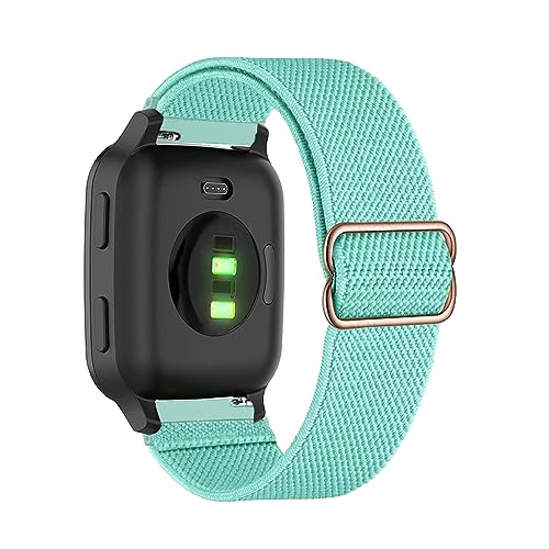 Elastisch Armband für Garmin Venu/Venu Sq/Venu Sq Music Armband, Dehnbar Nylon Stoff Band Herren/Damen Verstellbar Sport Ersatzarmband Kompatibel mit Garmin Venu/Venu Sq/Sq Music Uhrenarmband (I) von LXURY
