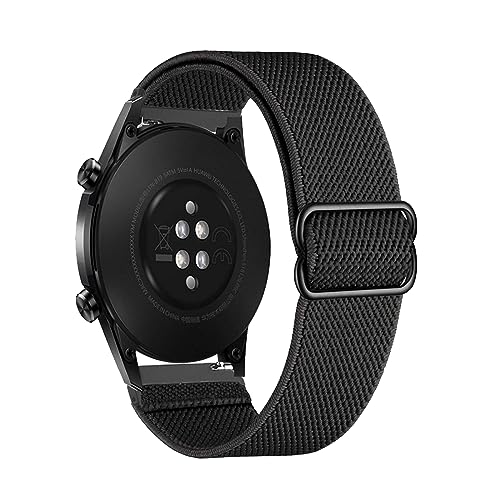 Elastisch Armband für Huawei Watch GT 2 42mm/GT 42mm Armband, Dehnbar Nylon Stoff Band Herren/Damen Verstellbar Sport Ersatzarmband Kompatibel mit Huawei Watch GT 2 42mm/GT 42mm Uhrenarmband (C) von LXURY