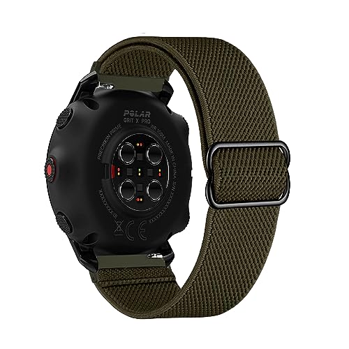 Elastisch Armband für Polar Ignite 3/2/Unite/Pacer, Dehnbar Nylon Stoff Band Herren/Damen Verstellbar Sport Ersatzarmband Kompatibel mit Polar Uhrenarmband (H) von LXURY