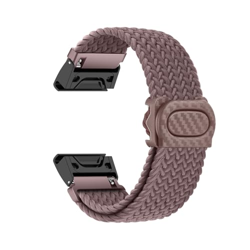 Geflochten Armband für Garmin Fenix 5/ 5 Plus Armbänder, Weiches Nylon mit Druckknopfverschluss Verstellbar Sport Ersatzarmband Kompatibel mit Garmin Fenix 5/5 Plus Uhrenarmband für Damen Herren (18) von LXURY