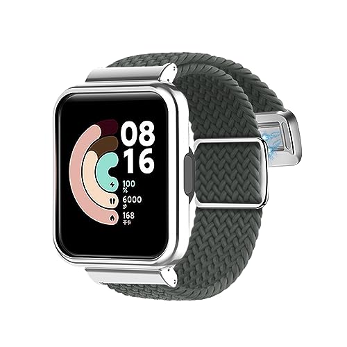 Geflochtenes Armbänder für Xiaomi Redmi Watch 2 Lite Armband, Nylon Elastisch mit Magnetisch Verstellbare Sport Ersatzarmband Kompatibel mit Redmi Watch 2 Lite Uhrenarmband für Herren Damen (23) von LXURY