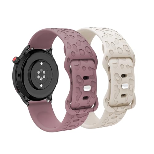 LXURY 2 Stück Silikon Armbänder für Amazfit GTR 3/GTR 3 pro Armband, 22mm Weiches Leoparden Gravierte Sport Ersatzarmbänder Kompatibel mit Amazfit GTR 3/3 pro Uhrenarmband für Damen und Herren (1) LXURY 2 Stück Silikon Armbänder für Amazfit GTR 3/GTR 3 pro Armband, 22mm Weiches Leoparden Gravierte Sport Ersatzarmbänder Kompatibel mit Amazfit GTR 3/3 pro Uhrenarmband für Damen und Herren (1) von LXURY