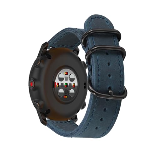 LXURY Armbänder für Polar Vantage V3 Armband, Vintage Leder mit Verstellbarer Edelstahl Metall Schnalle für Herren Damen Ersatzarmband Kompatibel mit Polar Vantage V3 Uhrenarmband (4) von LXURY