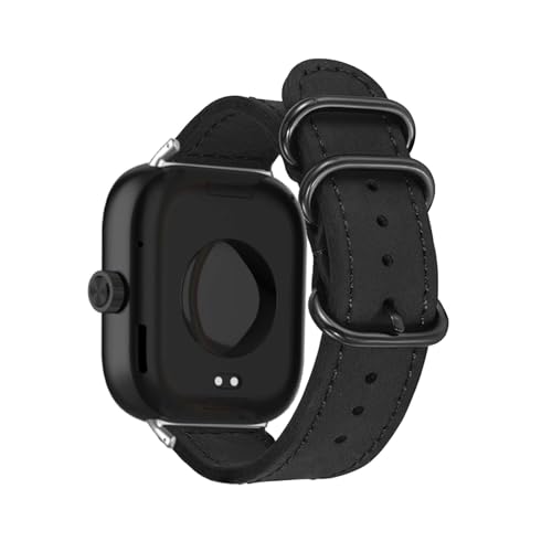 LXURY Armbänder für Xiaomi Redmi Watch 4 Armband, Vintage Leder mit Verstellbarer Edelstahl Metall Schnalle für Herren Damen Ersatzarmband Kompatibel mit Xiaomi Redmi Watch 4 Uhrenarmband (3) von LXURY