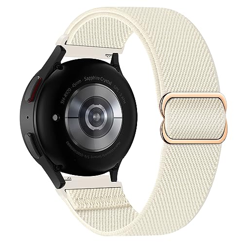 LXURY Elastisch Armband für Garmin Vivoactive 4S/Venu 2S/Vivomove 3S Armband, Dehnbar Nylon Stoff Band Herren/Damen Verstellbar Sport Ersatzarmband Kompatibel mit Garmin Venu 2S Uhrenarmband (C) von LXURY