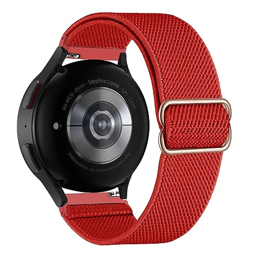 LXURY Elastisch Armband für Garmin Vivoactive 4S/Venu 2S/Vivomove 3S Armband, Dehnbar Nylon Stoff Band Herren/Damen Verstellbar Sport Ersatzarmband Kompatibel mit Garmin Venu 2S Uhrenarmband (T) von LXURY
