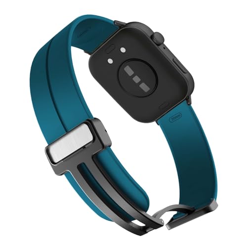 LXURY Magnetische Armbänder für Huawei Watch Fit 3 Armband, Weiche Silikon Einstellbar Sport Ersatzarmband Kompatibel mit Huawei Watch Fit 3 Uhrenarmband für Männer und Frauen (2) von LXURY