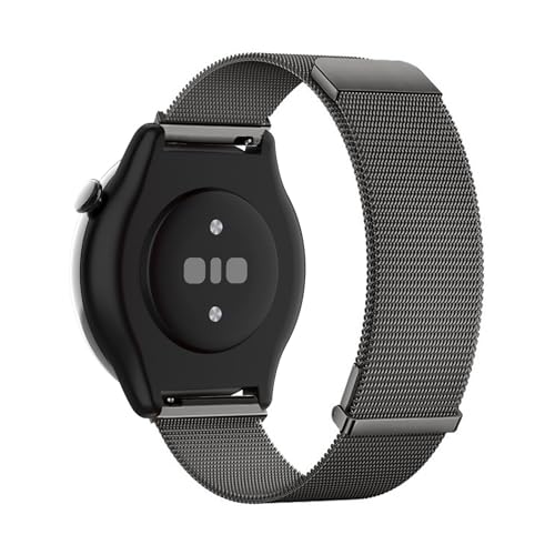 LXURY Magnetische Edelstahl Armbänder für Amazfit GTR Mini Armband, mit Dual Magnet Einstellbar Metall Mesh Ersatzarmband Kompatibel mit Amazfit GTR Mini Uhrenarmband für Damen Herren (Schwarz) von LXURY