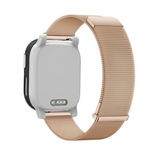 LXURY Magnetische Edelstahl Armbänder für XPLORA X6 Play Armband, mit Dual Magnet Einstellbar Metall Mesh Ersatzarmband Kompatibel mit XPLORA X6 Play Uhrenarmband für Damen Herren (Gold) von LXURY